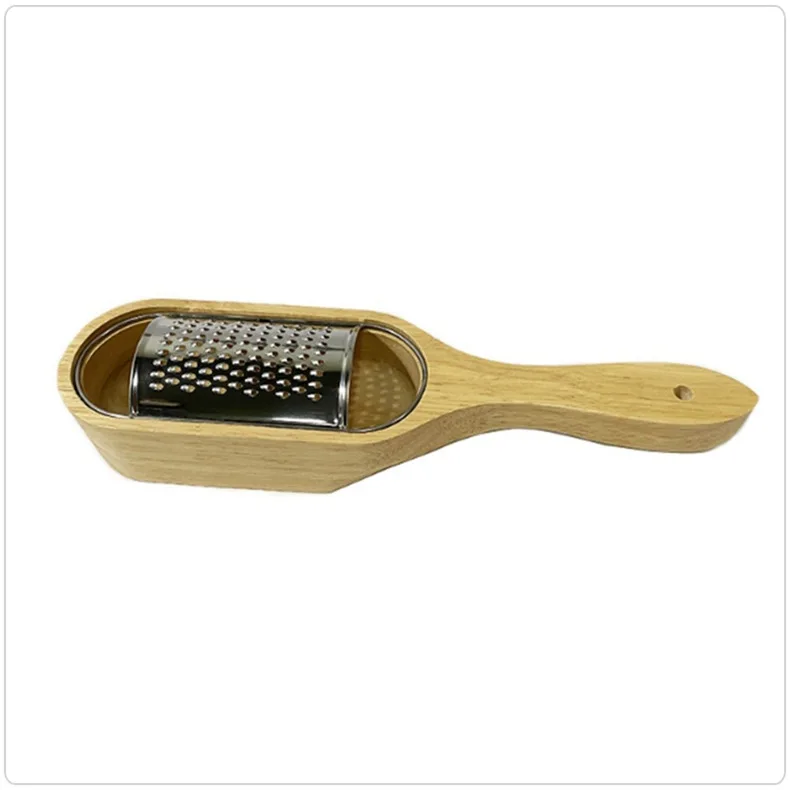Description Picture 6 of itemMulti Functional Rubber Wood Cheese Grating Cheese Grater Western Chef Kitchen Tools