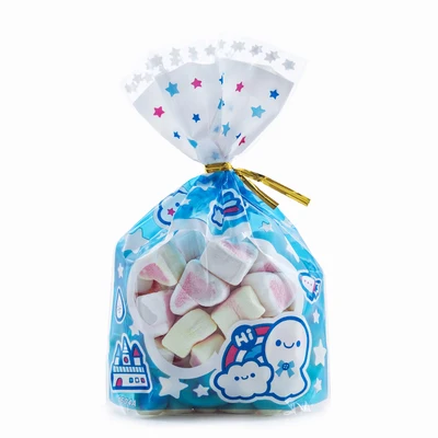 Snowman Blue Leotriting 50 шт./упак. 23 стиля Плюм Пластиковые Подарочные Упаковочные пакеты на день рождения, свадьбу, вечеринку, пекарня креативное печенье конфеты сумки - Цвет: Snowman Blue