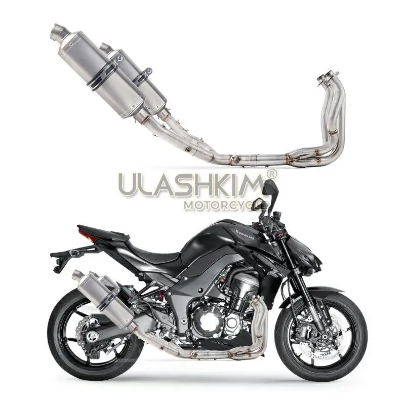 Z1000 Z1 Ninja1000 2010- полная выхлопная система мотоцикла глушитель побега Модифицированная средняя Соединительная труба