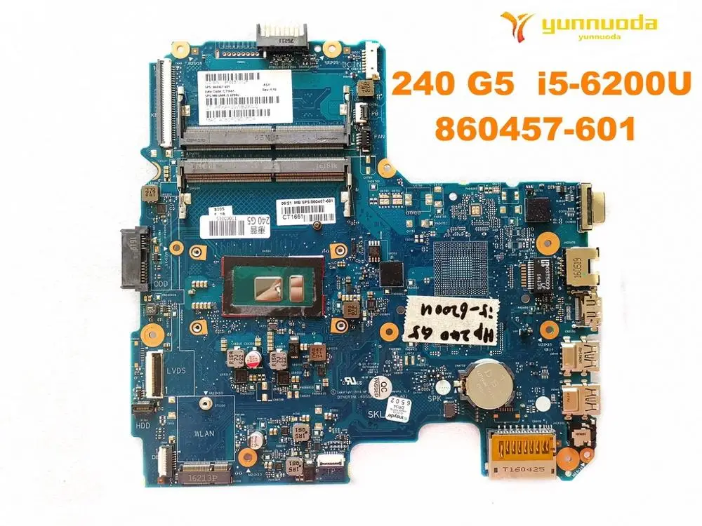Very best Original for HP 250 G4 laptop motherboard 240 G5 i5-6200U 860457-601 tested good free shipping