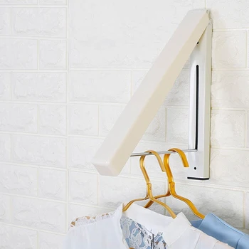 

New 1PC Triangle Clothes Drying Rack Retractable Magic Hanging Hidden Household Bathroom Wall Drying Rack Clothes Holder