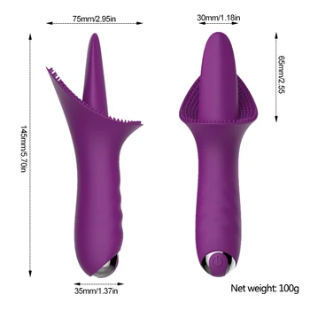 Innovative 10 Speed Vibration Quiet G-spot Tongue Clitoris Stimulator Mini Vibrating Sex Toys for Women Rechargeable Erotic Toys 6