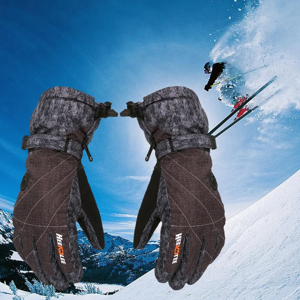 Insulated Winter Cold Weather Ski Gloves Adult Keep Warm Waterproof Windproof #4O10 (7)