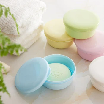 

Portable Travel Soap Case Box Holder With Strong Sealing Soap Dish Self Draining Soap Saver Shower Dish For Bathroom Accessories