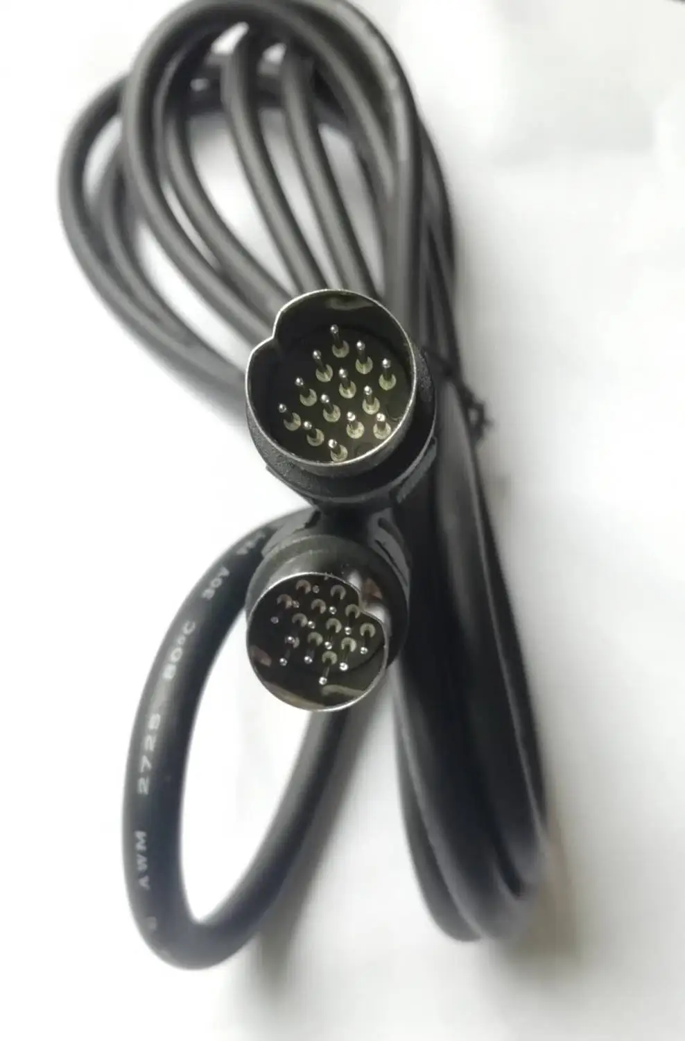 Macho para Macho Cabo de Extensão Changer para Unidade de Cabeça Pinos cd Fio 10ft Carro Cabo Audo Sistema 3m 13 13pin Din - Image 2