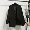 Haute qualité mode automne hiver cranté Double boutonnage veste coréenne lâche décontracté noir femmes Blazers vestes travail usure manteau ► Photo 1/6