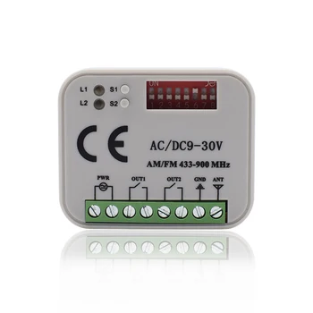 

AC/DC9-30V AM/FM 433-900Mhz remote switch receiver garage door remote control transmitter receiver 433 315 390 868 mhz