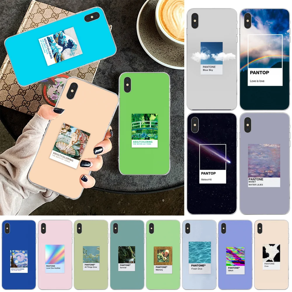 Чехол ByLoving Vingate Vincent Van Gogh Pantone для iPhone 11 pro XS MAX 8 7 6 6S Plus X 5 5S SE XR | Мобильные телефоны и