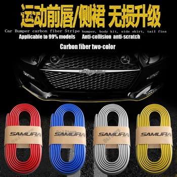 

2.5M Front Car Bumper Protector Rubber Car Protector Front Bumper Guards Lip Mouldings Splitter Chin Body Auto Bumper Exterior