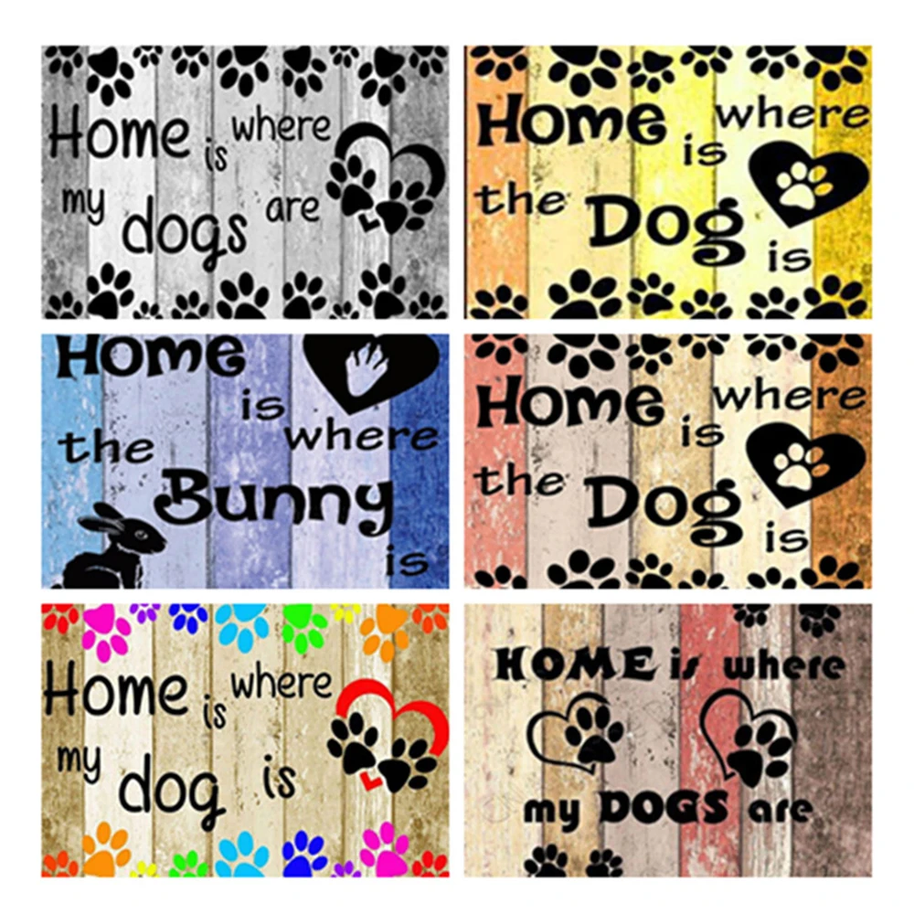 My Home Clipart Hd PNG, Home Is Where My Dog Quote Lettering Typography