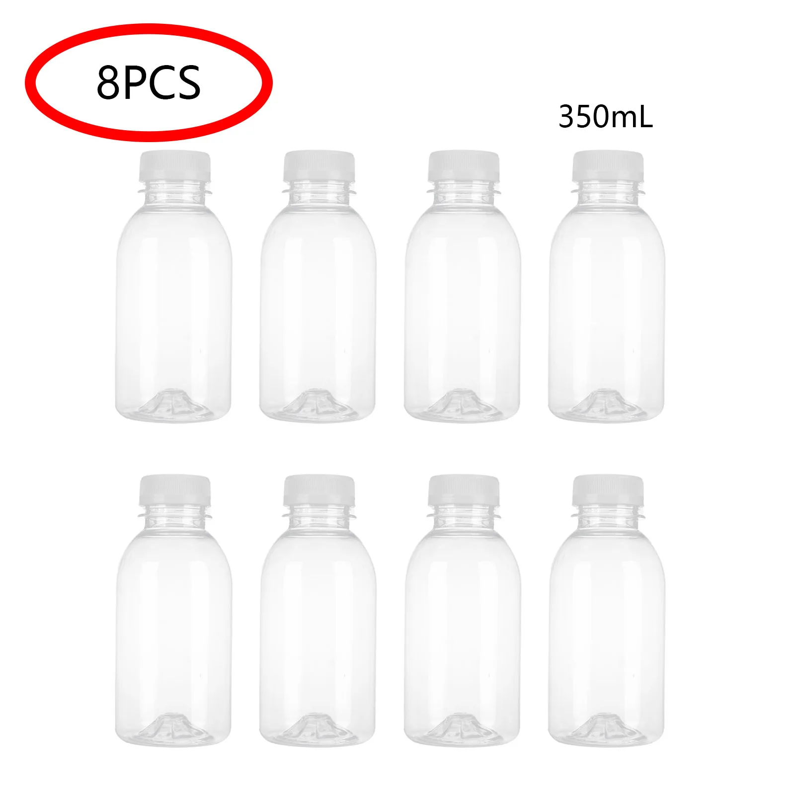 8oz (240ml) Juice Bottles with Caps for Juicing Reusable Clear Empty  Plastic Bottles Drink Containers Mini Fridge Juicer Shot - AliExpress