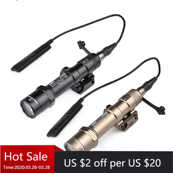 

Tactical M600 M600B Scout Light LED 560lumens Flashlight Weapon Gun Pistol Light with 20mm Picatinny Rail Mount