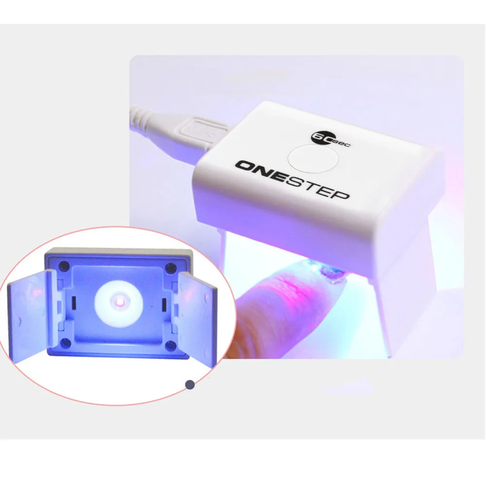 Сушилка для ногтей в сушилки для ногтей esmalte гель УФ светодиодный TSLEEN 1 шт. мини USB пальчиковая лампа для ногтей портативный 6 Вт УФ-сушилка светодиодный отверждения гель 9,26