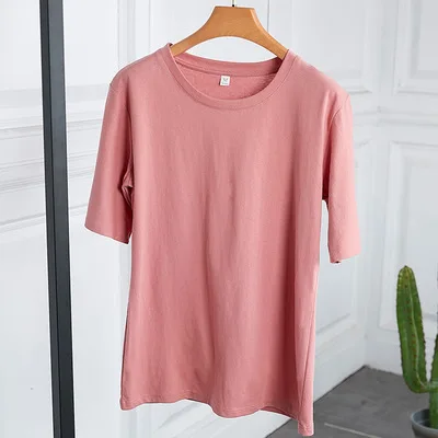 2020 t-shirt Korean version solid color white