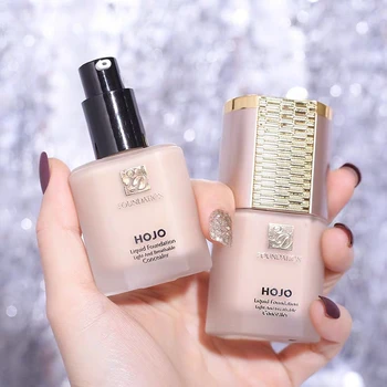 

HOJO Professional Soft Full Coverage Liquid Foundation Matte Face Base Makeup Concealer Waterproof Long lasting Oil control