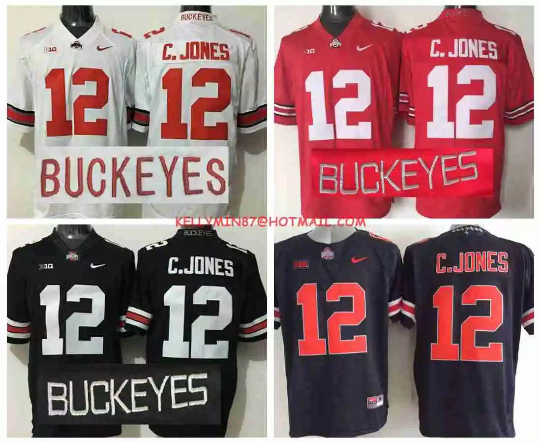 Сезон, штат Огайо Buckeyes# Cardale Jones, 4 цвета для мужских Джерси