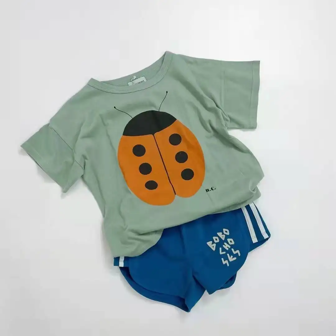 baby clothing sets girl Children's T Shirts Shorts Suit Baby Girls Boys 2022New Summer BC Brand Cotton Short Sleeve Sweatshirts Children's Clothings Top children's clothing sets cheap