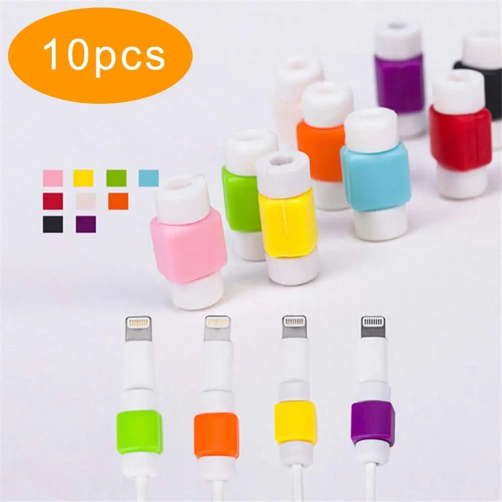 10 шт. Защитная крышка для iPhone Lightning USB зарядное устройство кабель Шнур