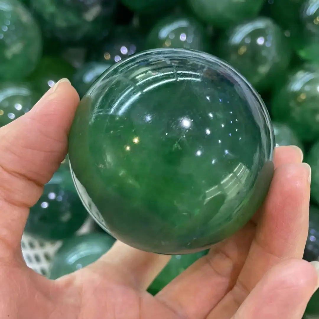

45mm Natural fluorite Crystals Green Fluorite Healing Crystal Ball Sphere & for Reiki Chakra Meditation Therapy Decor 1pcs