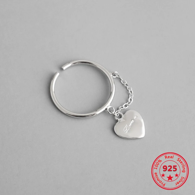 S925 Стерлинговое Серебро, индивидуальное модное дизайнерское кольцо в форме сердца, женское ювелирное изделие