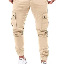 Мужские брюки карго, Осенние повседневные военные тактические тренировочные штаны, брюки для бега, хлопковые Лоскутные штаны для бега размера плюс