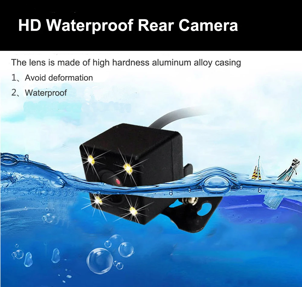 Автомобильный видеорегистратор Камера 7,0 дюймов FHD 1080P видео рекордер зеркало видеорегистратор камера с двумя объективами с камерой заднего вида Авто Регистратор
