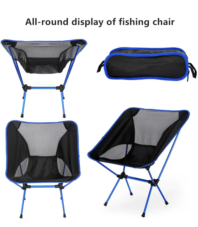 Travel Ultralight Folding Chair Superhard High Load Outdoor Camping Chair Portable chair Hiking Picnic Seat Fishing Tools folding chair