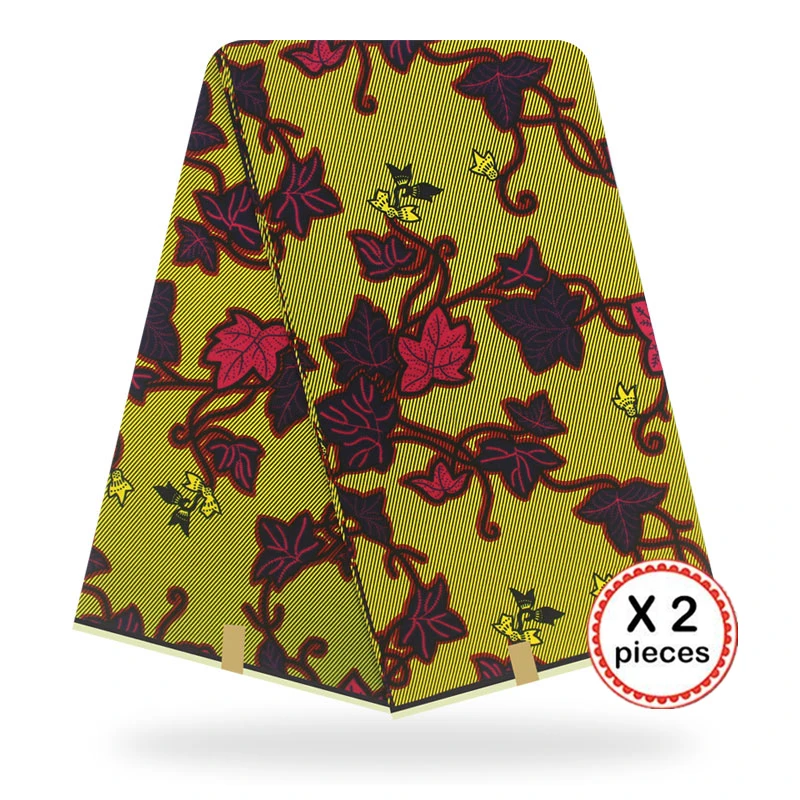 Африканская восковая ткань с принтом Анкара для шитья Анкара африканская ткань 12 ярдов Нигерия хлопок Гана ткань для платья 91001