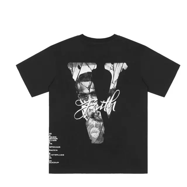Pop Smoke Black VLONE Faith T Shirt 1