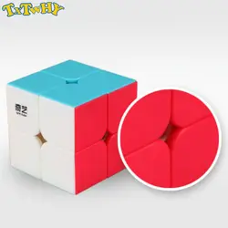 Кубик 2X2, Магический кубик 2 на 2, кубик 50 мм, скоростной Карманный стикер, головоломка, кубик, профессиональные Развивающие игрушки для
