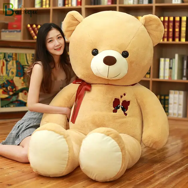 60-100CM Large Teddy Bear Plush Lovely Giant Bear Huge Stuffed Soft Animal Dolls Birthday Gift For Girlfriend Lover Valentines Day Gift 3