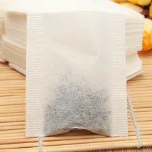 500 шт./компл. нетканые пустые чайные пакетики строка, скрепляющаяся с помощью тепла фильтр Бумага травяной листовой чай