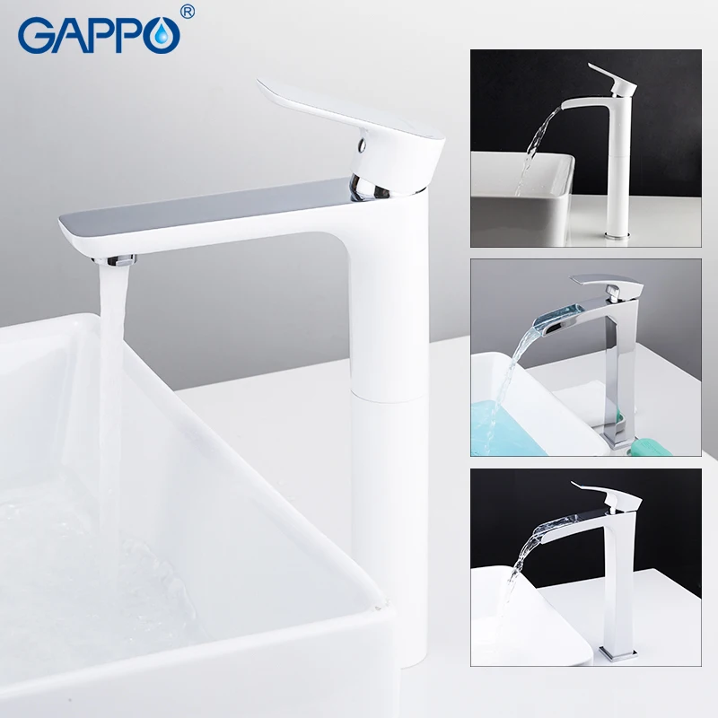 GAPPO Basin Faucets chrome basin mixer bathroom faucet tap waterfall faucet water tap single handle brass tap faucet torneira