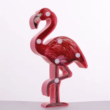 

INS Flamingo Unicorn Alpaca LED Decorative Night Lights LED Animal Shape LED Table Lamp for Bedroom Home Decoration Battery