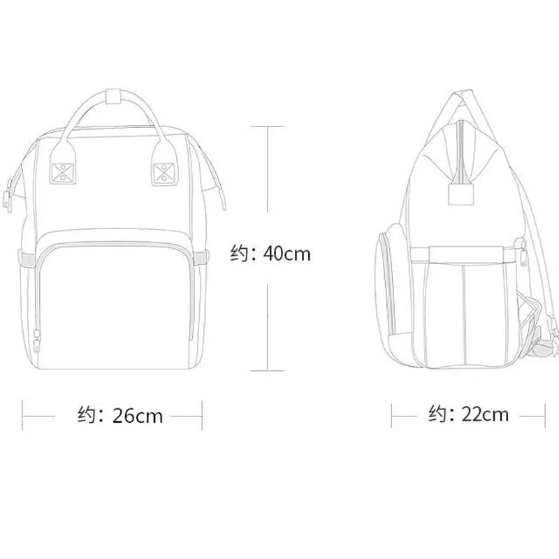 Disney USB Diaper Bag Backpack For Baby Stroller Bag Travel Mummy Maternity Nappy Bags Waterproof Large Capacity Cartoon Cute