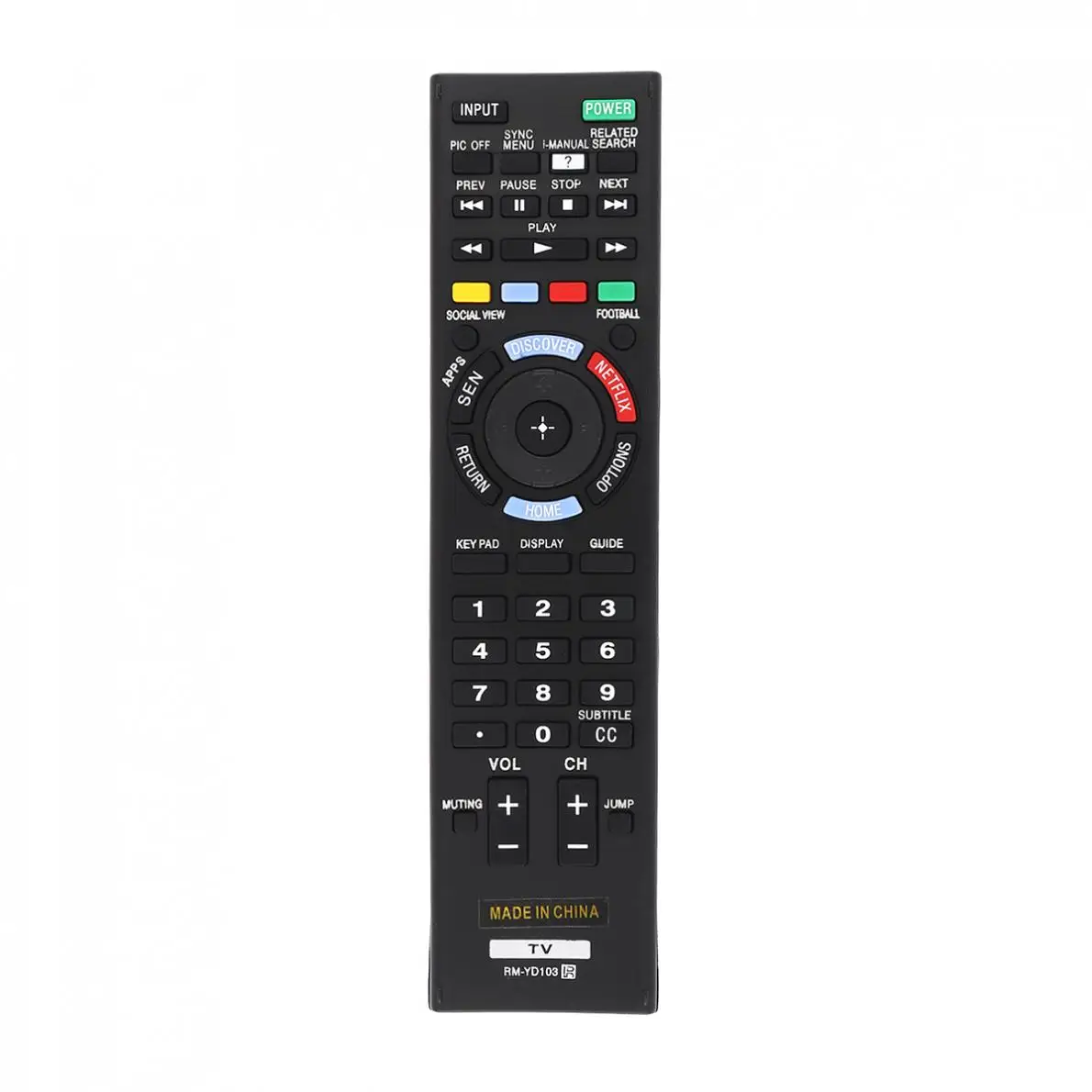 Пульт дистанционного управления с кнопкой NETFLIX подходит для sony RM-YD103/KDL-40HX750/KDL-46HX750/40W580B Новинка