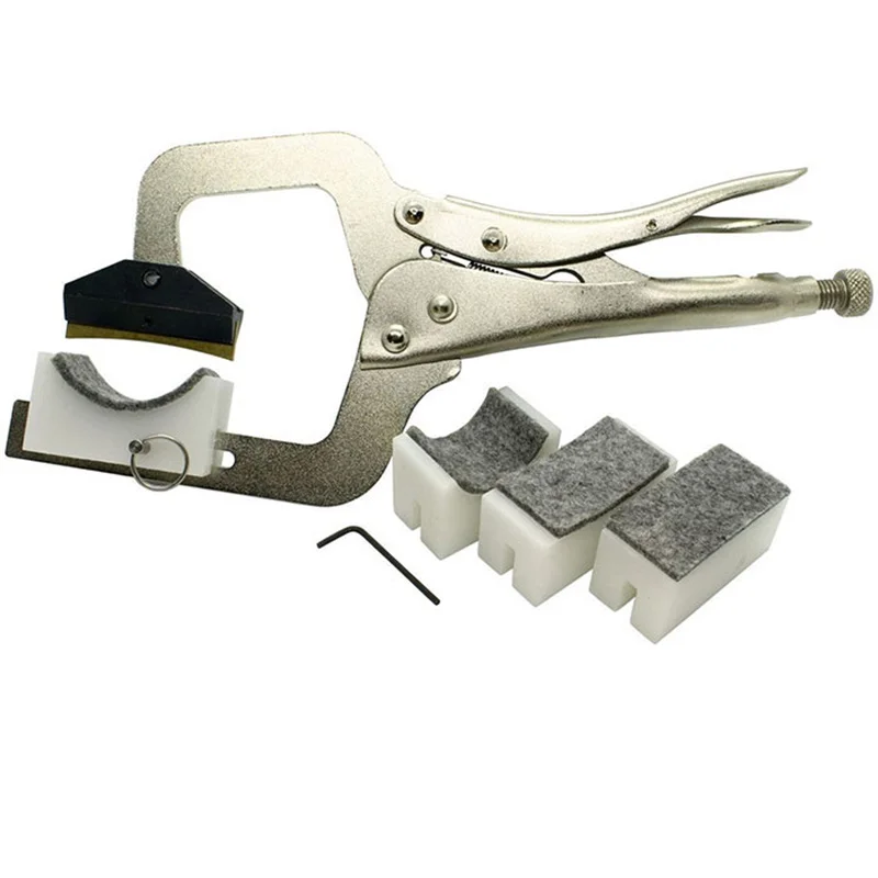 

Guitar Fingerboard Fret Installation Tool for Guitar Making Tools with 3 Fingerboards Press Caul Inserts Repair Tool