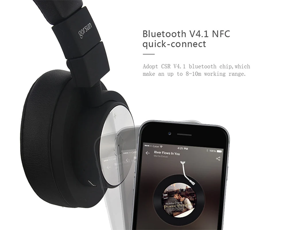 Беспроводные наушники bluetooth гарнитура с NFC стерео наушники складные спортивные стереонаушники для телефонов Xiaomi