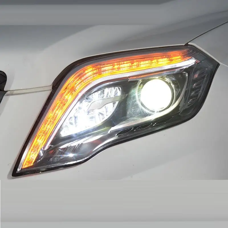 Ходовые части Cob Automovil Assessoires Drl светодиодные аксессуары фары автомобиля фары в сборе 17 18 для Mercedes Benz GLK класс