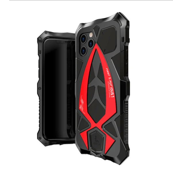 Алюминиевый противоударный чехол с китайским драконом для IPhone X XR XS бампер