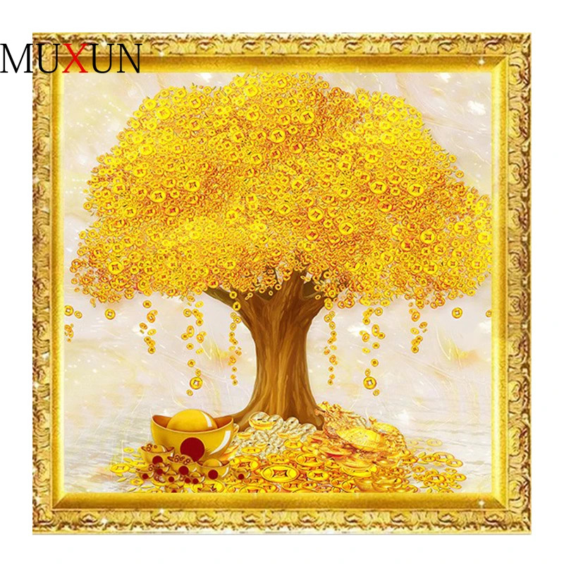 

Full Diamond Crystal Embroidery Rich Tree Full Set Diy Diamond Painting Cross Stitch Mosaic Diamond Craft Home Decoration Ep116