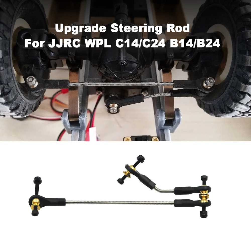 Fauge for WPL C14 C24 C24-1 1/16 RC Car Steering Link Rod Pull Rod Mount Seat Shock Absorber Set Upgrade Accessories,Purple Fauge for WPL C14 C24 C24-1 1/16 RC Car Steering Link Rod Pull Rod Mount Seat Shock Absorber Set Upgrade Accessories,Purple