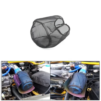

Waterproof Car Engine Cold Air Intake Pre Filter Conical Cover Black Wrap Parts