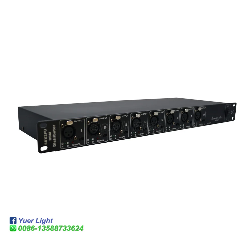 RDM дистрибьютор сценический светильник контроллер DMX512 сплиттер светильник разделитель усилителя сигнала 8 способ DMX Дистрибьютор для Dj оборудования