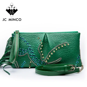 

2020 Genuine Leather Women Clutch Vintage Baguette Bag Bolso Bandolera Mujer Evening Party Bags Makeup bag Coin Purse Wrists Bag