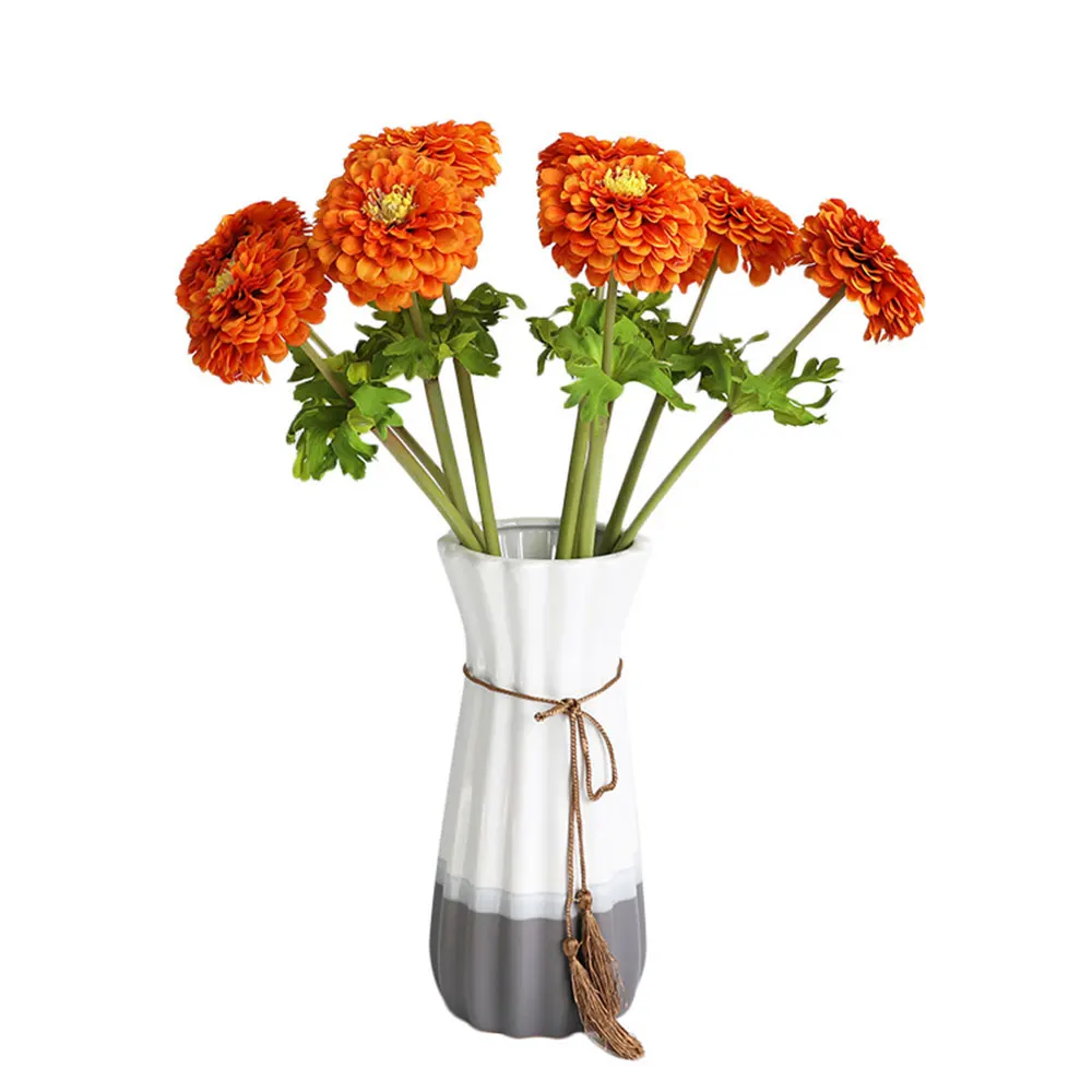 

1pcs/lot Beautiful Silk Chrysanthemum Flower 56cm Artificial Flower Fake Flower Zinnia for Home Party Decoration 20