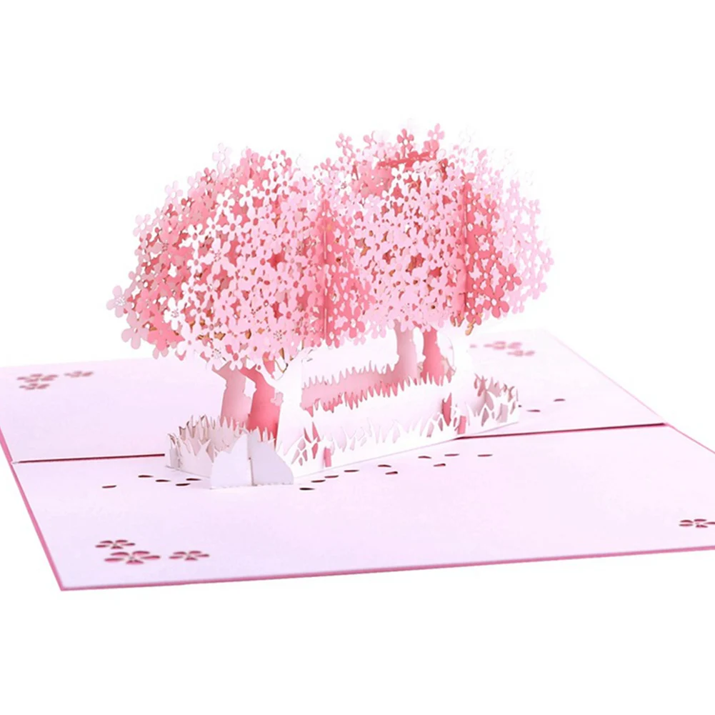 3D Popup День Святого Валентина бумага Семья Друзья Открытка Подарок Свадебное