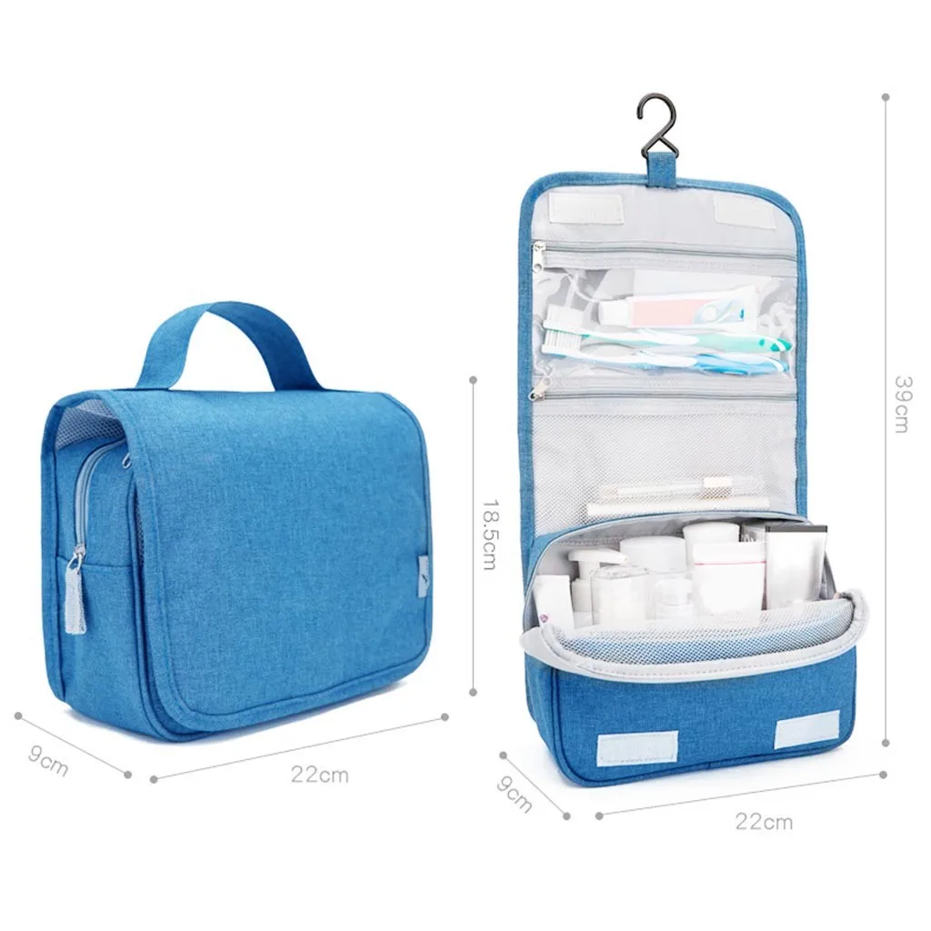 Potable Travel Folding Make up Toiletry Bags with Hook Organizer Bags
