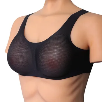 

A-ECup Artificial Breast with Bra Suit Crossdresser Drag Silicone Prosthesis Breast Vest Underwear Shemale Crossdressing Boobs