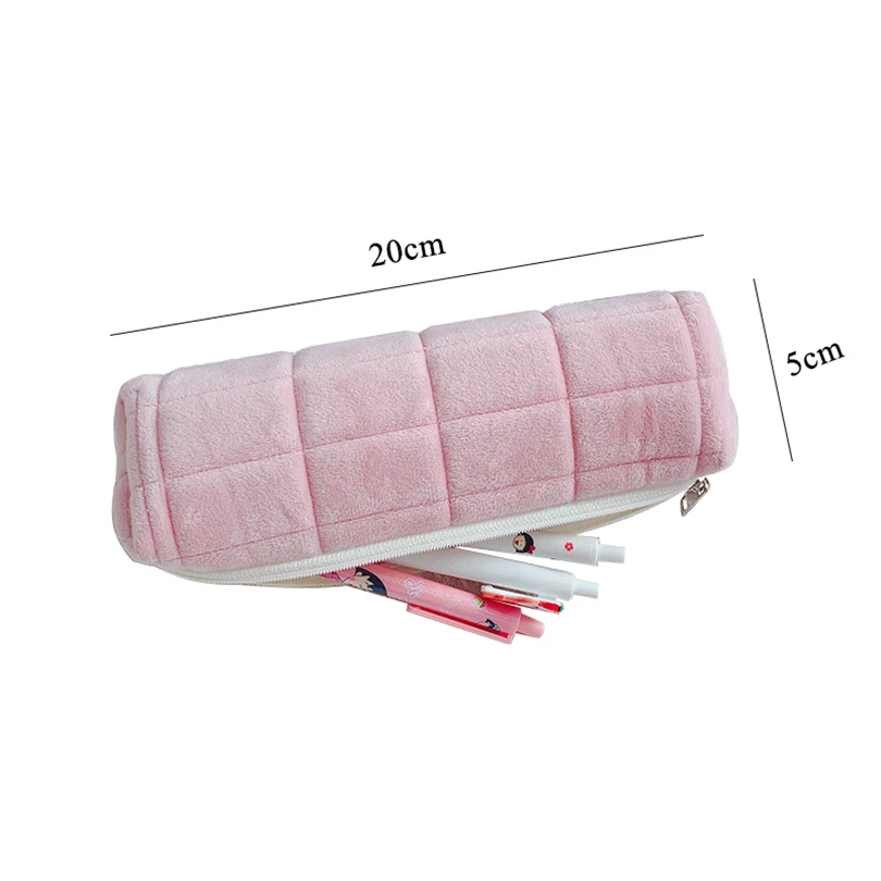 Pencil Cases For Girls Kawaii Stationery Pencil Bags Plush Trousse Scolaire Pillow Estuche Piornik School Supplies Pouch Pencil Cases